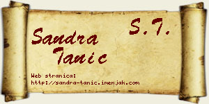 Sandra Tanić vizit kartica